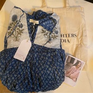 Kyra Mini Dress ~ Blue Carnation